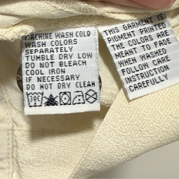 Tommy Bahama Shirt Mens Large L Ivory Hawaiian 100% Silk Floral - Picture 11 of 12